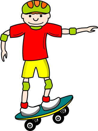 Icono de un niño en skateboard